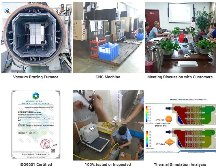 High Power Vacuum Brazing Cold Water Block S Type Flow Channel Aluminum Liquid Cold Plate