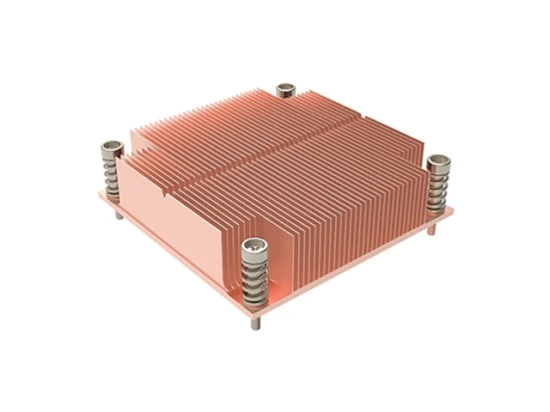 Медный/алюминиевый ребро и электронный радиатор для обработки на станке с ЧПУ для процессора Intel